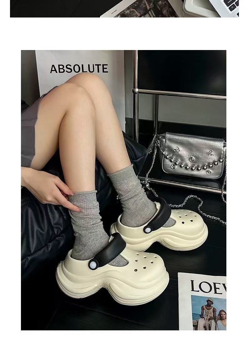 UTUNE 2025 Thick-Soled Convertible Clogs – Ultra Light & Height-Boosting